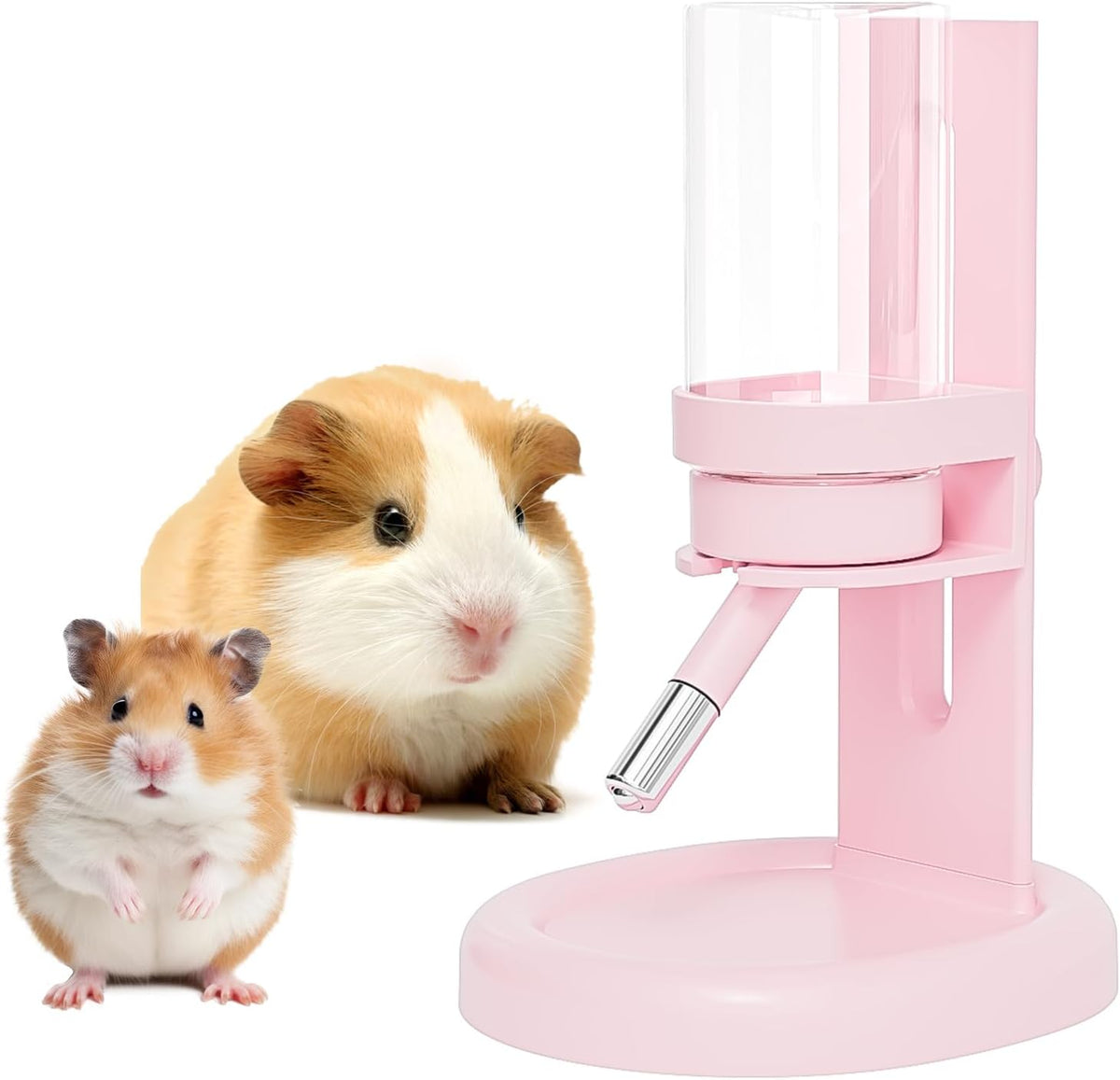 Guinea Pig Water Bottle No Drip - 4 oz Hamster Water Bottle for Glass Tank with Adjustable Stand, Leak Proof Small Animal Water Dispenser for Cage - Image 9