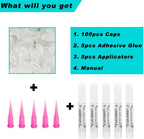 Premium clear feline claw covers showing natural extension fit