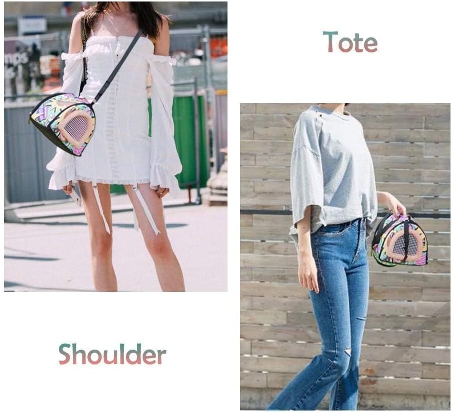 Hamiledyi Hamster Carrier Bag Gerbil Outgoing Travel Pouch Sugar Glider Breathable Carrying Strap with Zipper Suitable for Rat Hamster Mice - Image 7