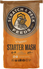 USDA Organic certification label on the Scratch and Peck Feeds packaging.