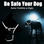 Adjustable nylon straps on Barkless dog head harness