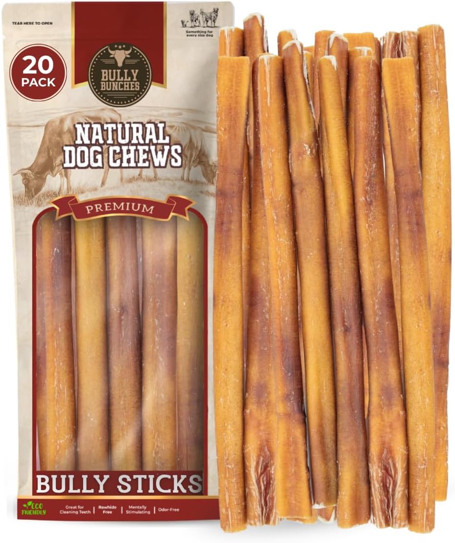 Bully Bunches Premium (6" Standard - 5 Pack) Odor-Free Bully Sticks for Small to Medium Dogs & Puppies - Consistently Sized, Long Lasting Chews for Oral Care - All Natural, 100% Beef Dog Treats - Image 10