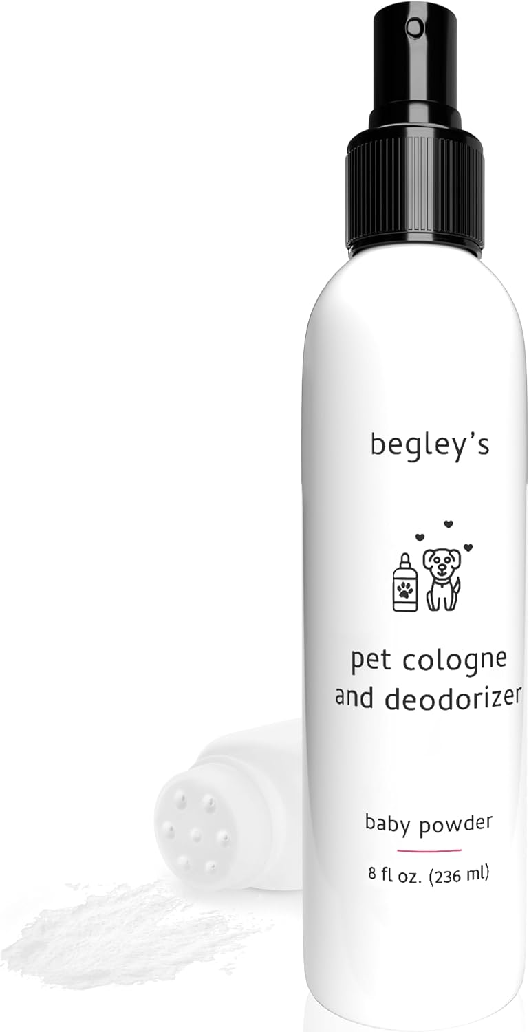 Begley's Pet Cologne and Deodorizer - Premium Essential Oil Dog Perfume Spray Long Lasting and Pet Odor Eliminator - Cat Perfume and Dog Cologne Spray - Baby Powder - 4 oz - Image 12