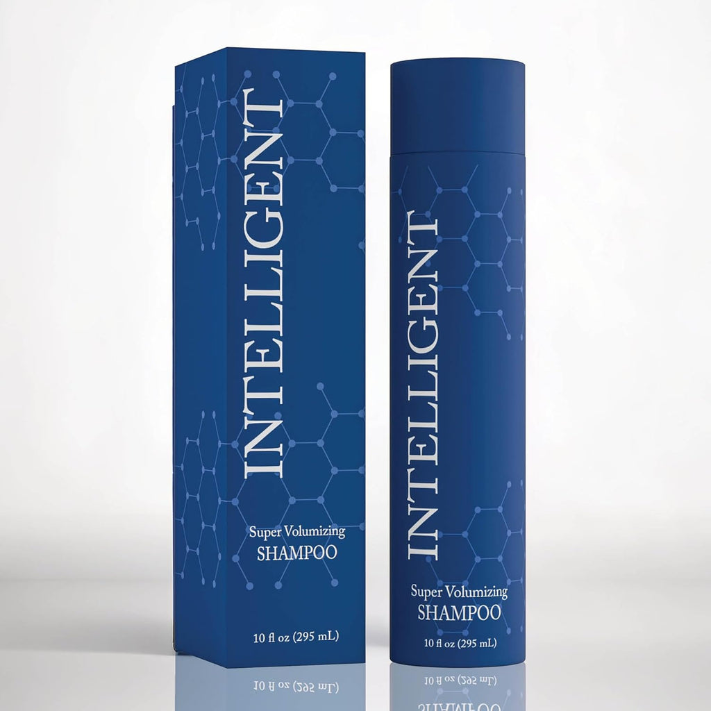 Intelligent Shop super volumizing hair loss shampoo front view bottle