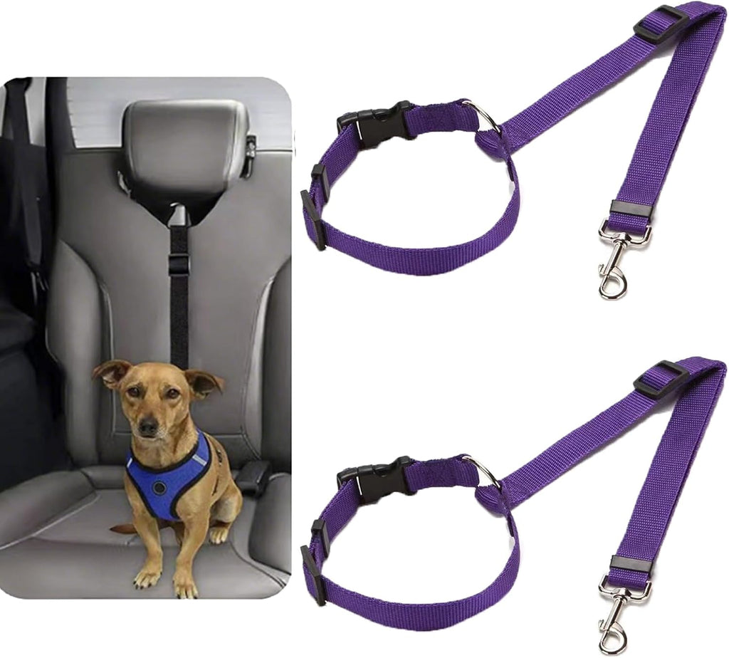 2 Pack Dog Cat Safety Seat Belt Vehicle Seatbelts Adjustable Black - Image 10
