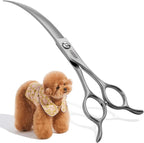 Professional Left Handed Curved Dog Grooming Scissors for Lefty Groomers 35 degrees Arc Grooming Shears for Dogs Pet Cat Japanese 440C Sharp and Durable(7.5 in,Lefty) - Image 12