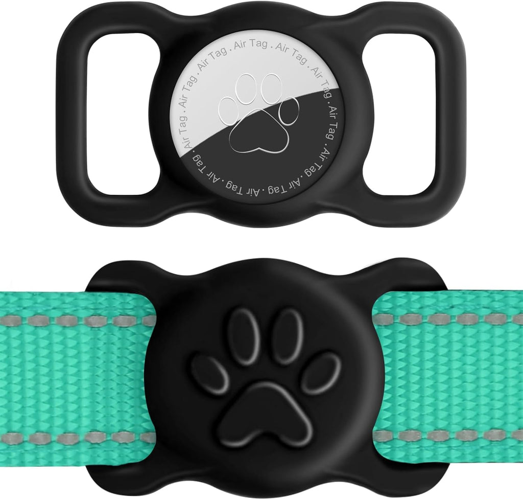 Dynmeow Dog Cat Collar Holder Compatible with Airtag, Anti-Lost Silcione Holder for 3/8 and 5/8 Inch Wide Collars, Black, S(1 Pack) - Image 12
