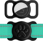 Dynmeow Dog Cat Collar Holder Compatible with Airtag, Anti-Lost Silcione Holder for 3/8 and 5/8 Inch Wide Collars, Black, S(1 Pack) - Image 12