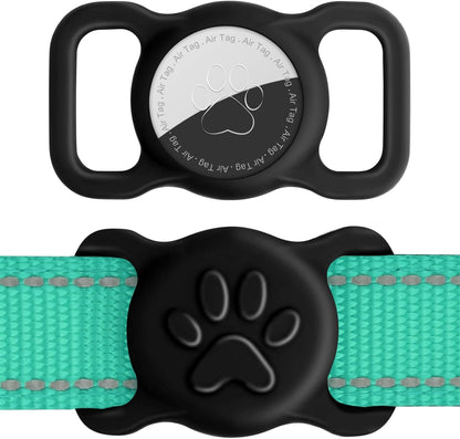 Dynmeow Dog Cat Collar Holder Compatible with Airtag, Anti-Lost Silcione Holder for 3/8 and 5/8 Inch Wide Collars, Black, S(1 Pack) - Image 12