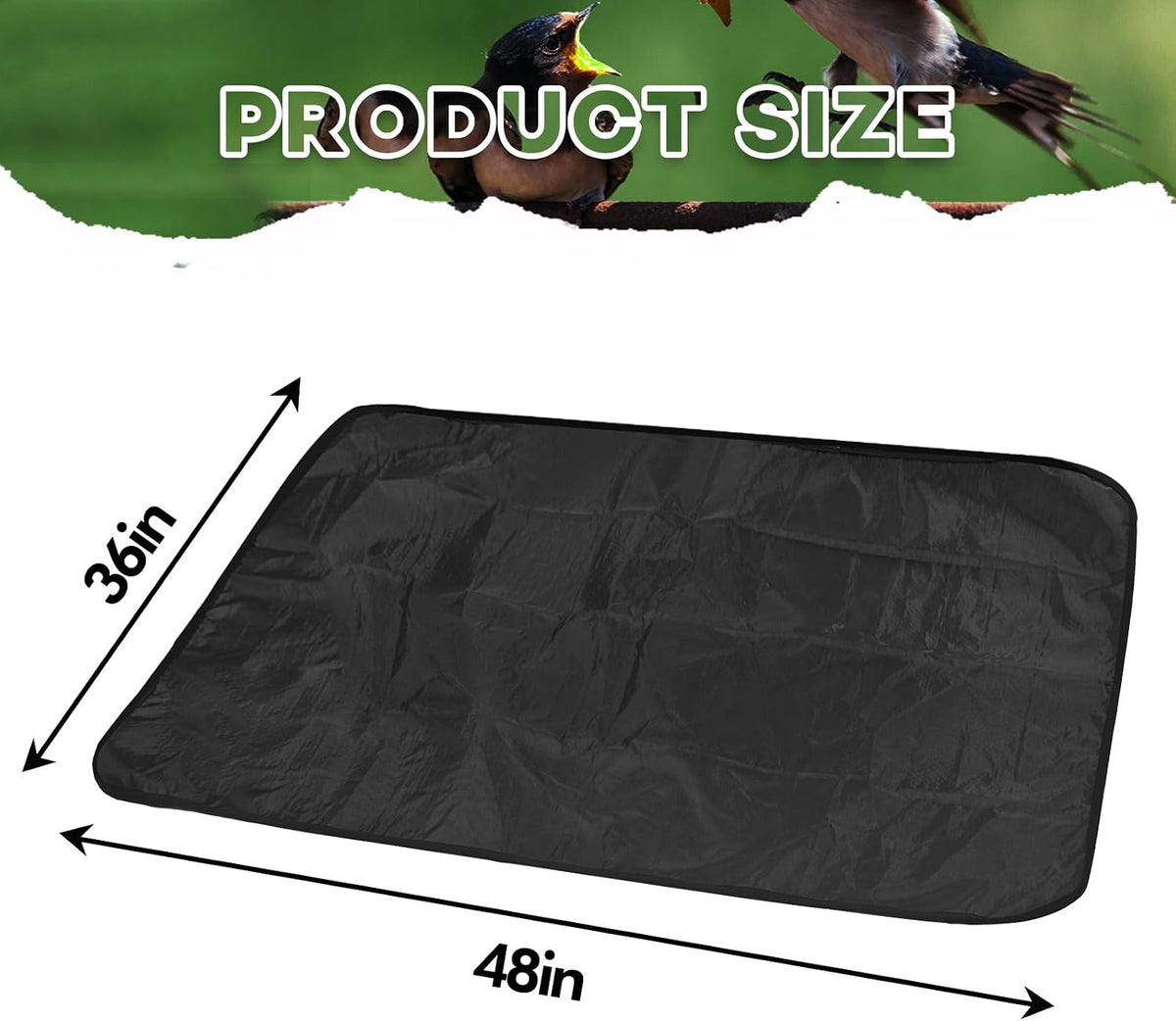 Lymoi waterproof felt mat backing texture detail
