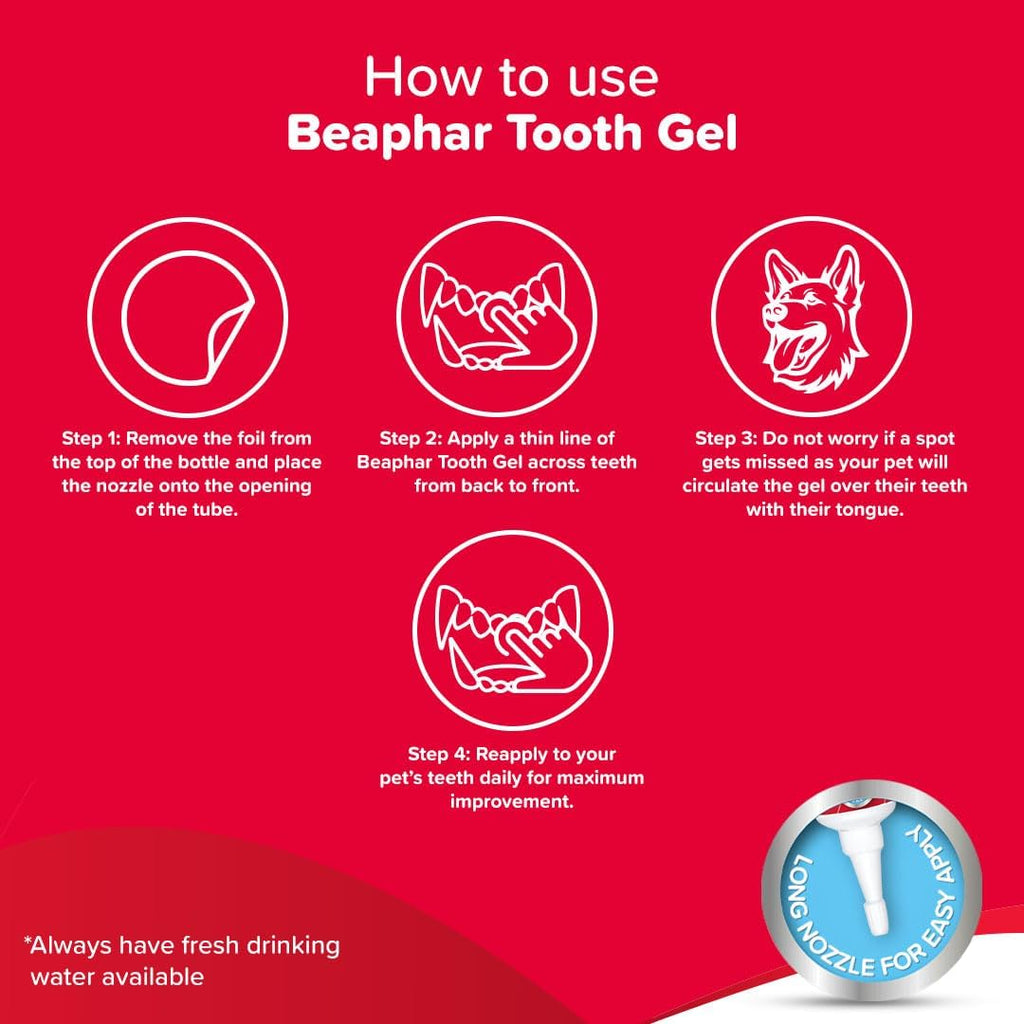 Authentic pet wellness tooth gel tube