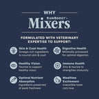 Cat eating dry food with Instinct Raw Boost Mixers added