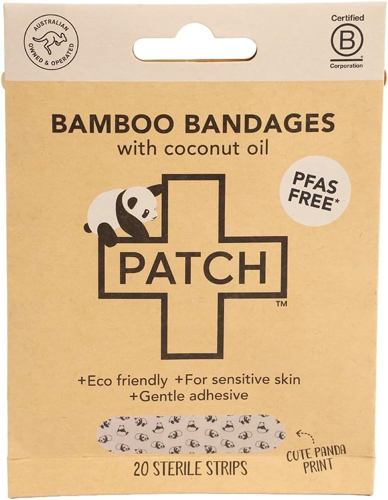 Plastic free and compostable bamboo bandage branding