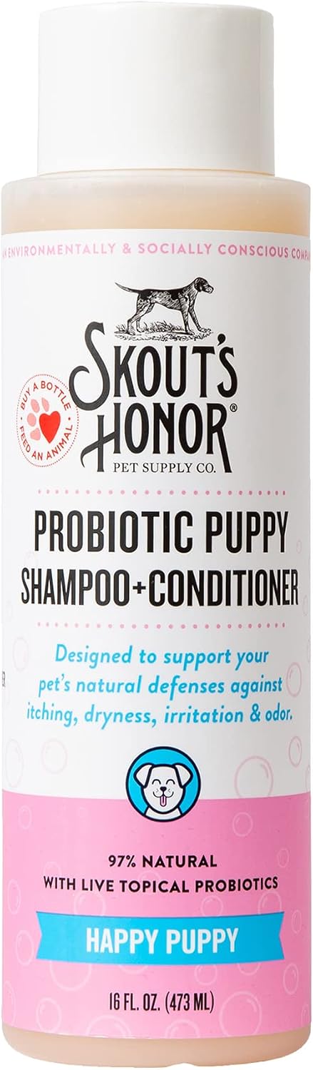 Skout's Honor Probiotic Natural Dog Shampoo and Conditioner with Avocado Oil & Omega-3s, Gentle Puppy Shampoo, Hydrating Dog Conditioner, 97% Natural, Paraben & Sulfate-Free, Cruelty-Free, 16 oz DOTW - Image 11