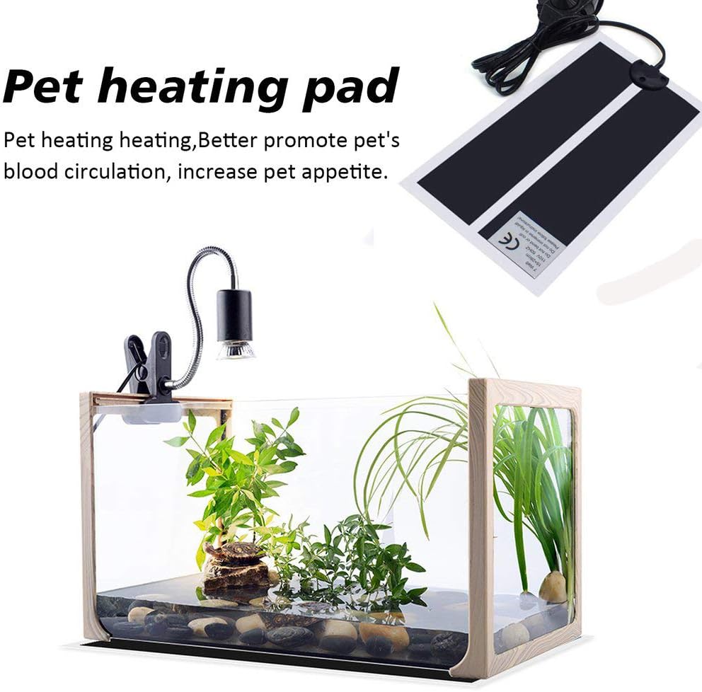 Reptile heat mat with temperature controller close up