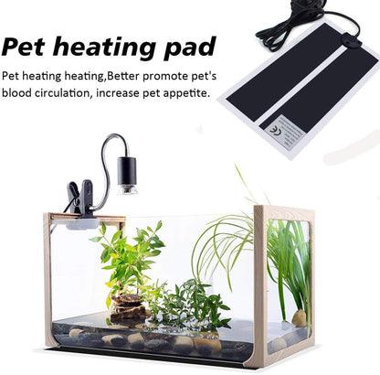 Reptile heat mat with temperature controller close up