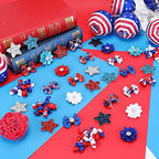 Different styles of Independence Day pet hair accessories