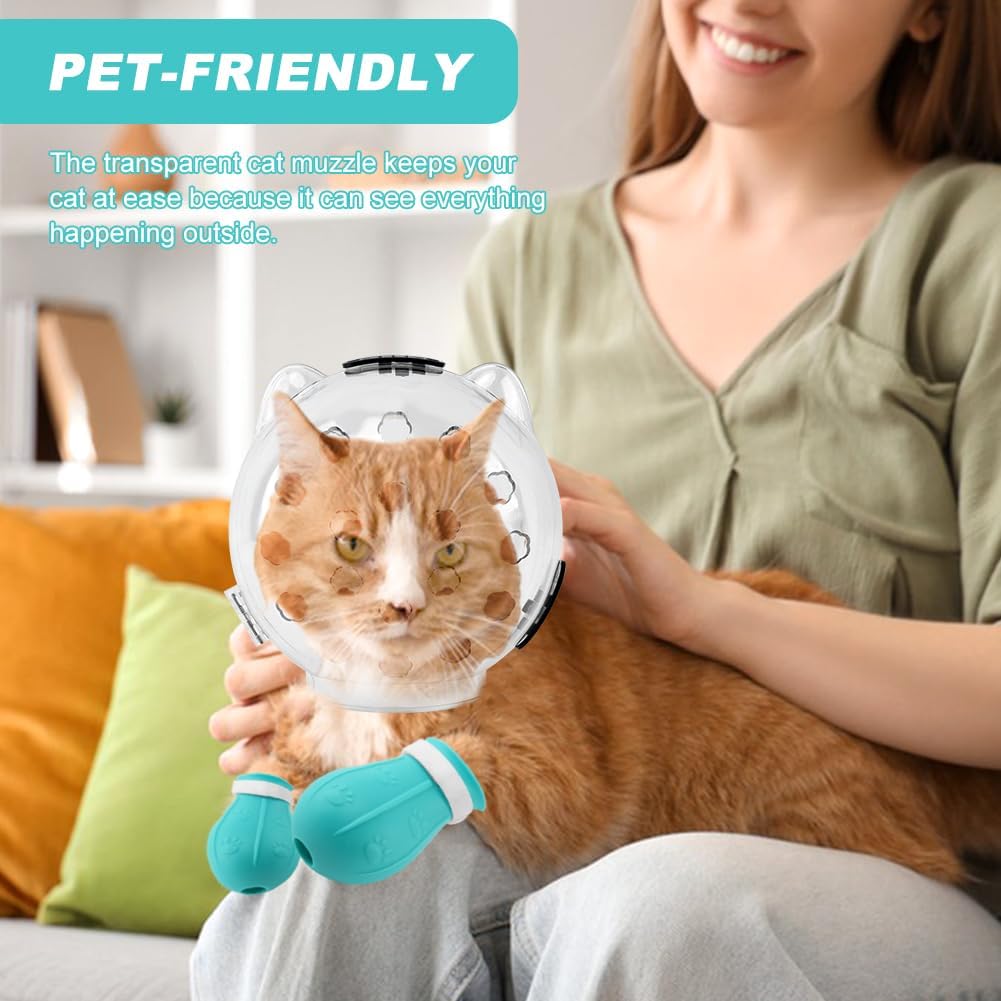 Cat grooming safety kit for nail trimming and vet visits