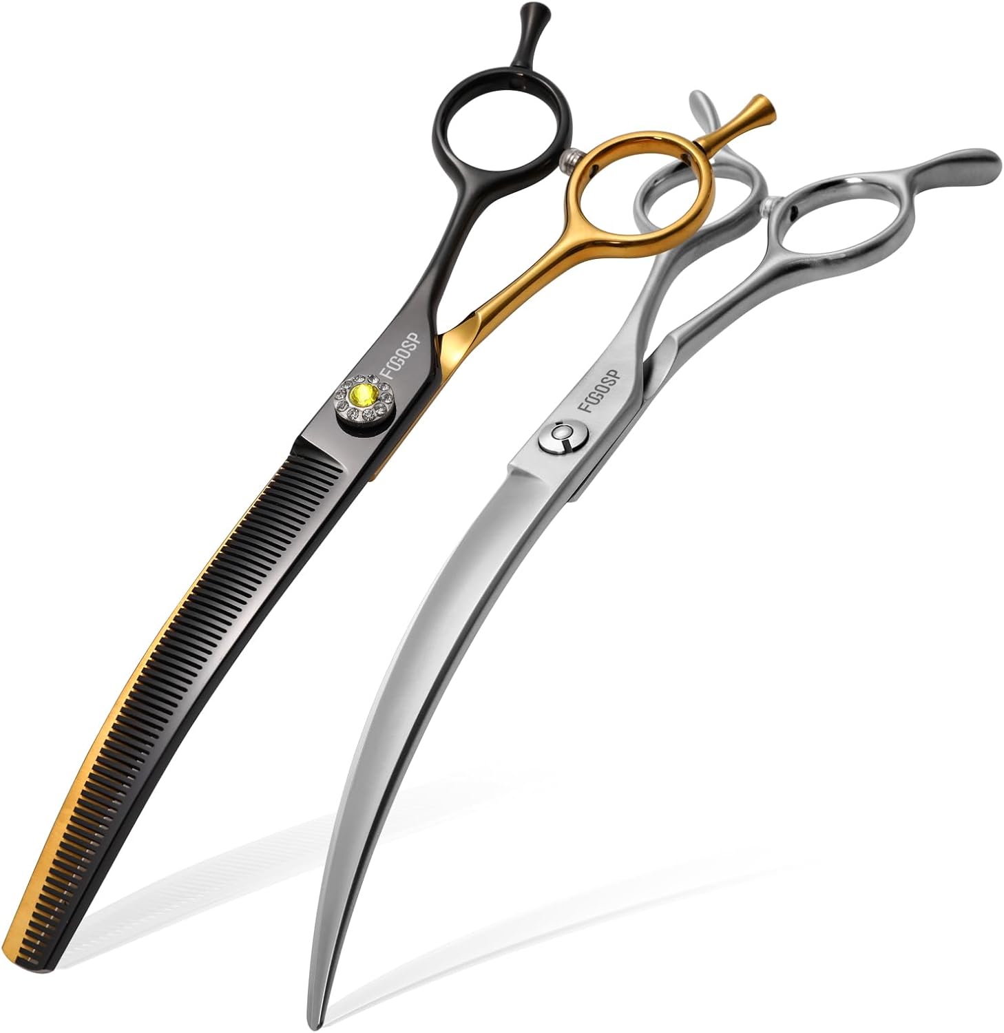 Professional Left Handed Curved Dog Grooming Scissors for Lefty Groomers 35 degrees Arc Grooming Shears for Dogs Pet Cat Japanese 440C Sharp and Durable(7.5 in,Lefty) - Image 11