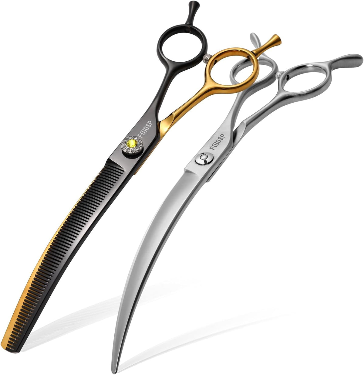 Professional Left Handed Curved Dog Grooming Scissors for Lefty Groomers 35 degrees Arc Grooming Shears for Dogs Pet Cat Japanese 440C Sharp and Durable(7.5 in,Lefty) - Image 11