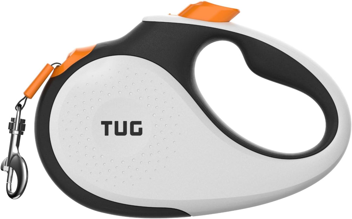 TUG 360 degrees Tangle-Free Retractable Dog Leash | 16 ft Strong Nylon Tape | One-Handed Brake, Pause, Lock (Medium, White) - Image 13