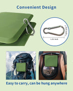 Side angle of LPFLASAT foldable silicone pet feeder emphasizing the expandable tiers and the non slip protective base mat