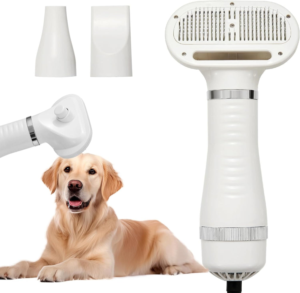 Raiwav 3-in-1 pet grooming dryer brush front view
