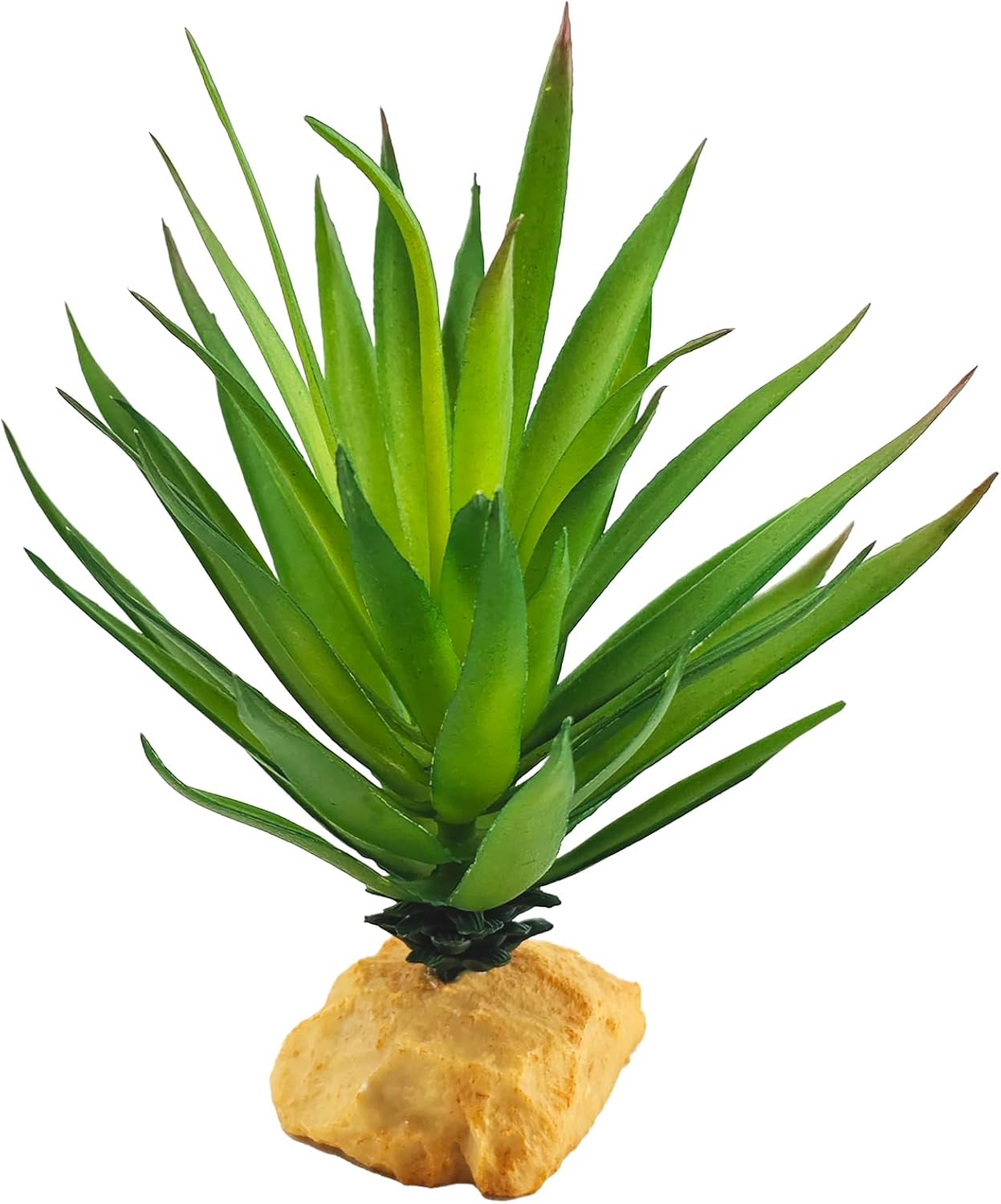 Woyrise Reptile Plants Succulent, Artificial Desert Plant for Terrarium Decor, Bearded Dragon Tank Accessories fit Gecko Lizard Chameleon Ball Python Snake - Guzmania lingulata - Image 7