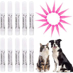 Victhy pet nail adhesive glue tubes and pink applicator tips front view