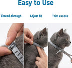 Two pack flea and tick collar set for feline health