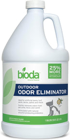 Packaging display of the authentic USA imported Bioda probiotic outdoor turf cleaner available in India.