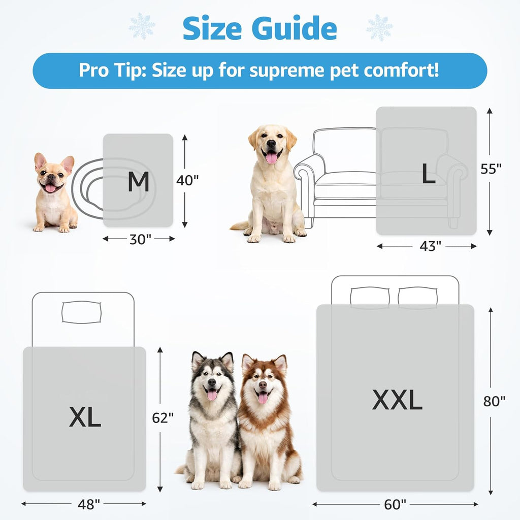 Premium Arc Chill technology material highlighting the soft texture of the cold pet throw