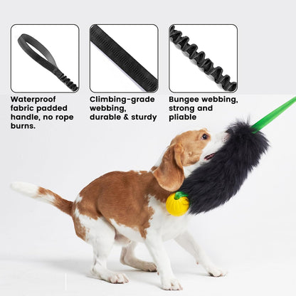 Authentic Australian sheepskin texture detail on the HOWGO dog chaser toy