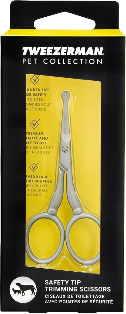 Tweezerman Pet Grooming Scissors, Stainless Steel Rounded Tip Trimming Shears for Dogs and Cats - Image 15