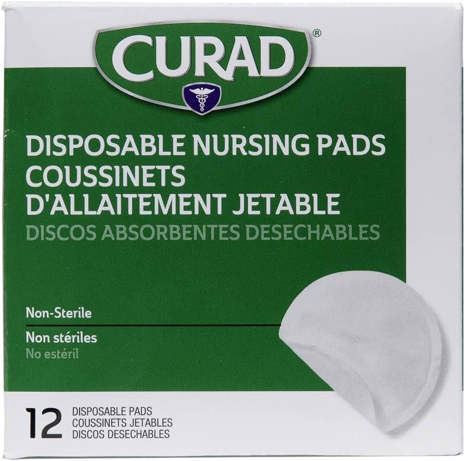 Curad disposable nursing pads box front view
