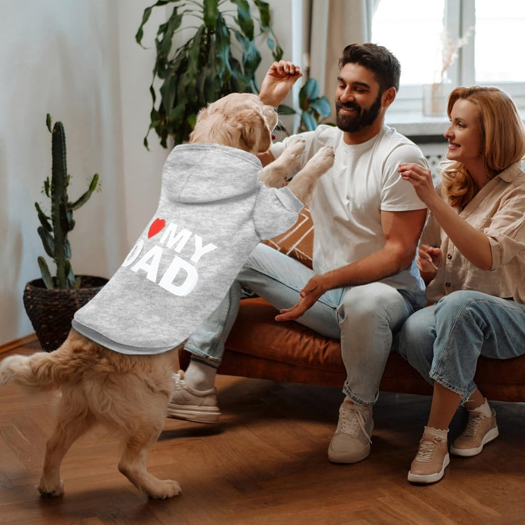 GreenJoy hooded pet sweatshirt close up of the comfortable neck area and hood.