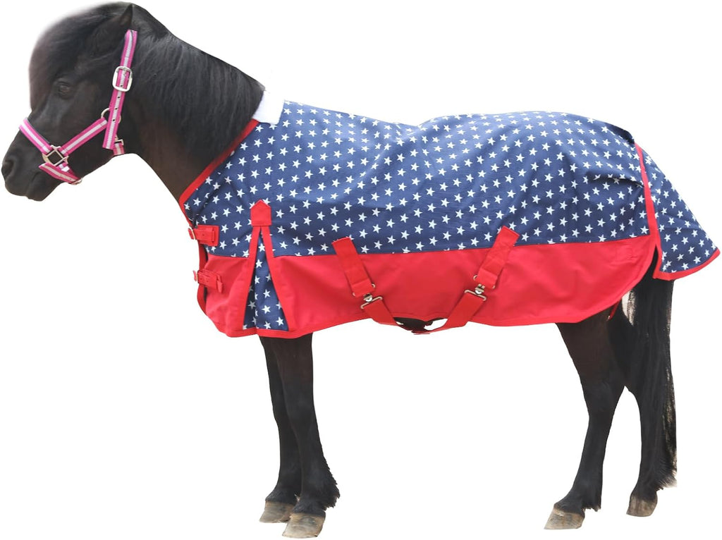 Gallopoff Miniature Horse Waterproof Sheet highlighting rust free stainless steel hardware