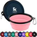 COOYOO Collapsible Dog Bowl,2 Pack Collapsible Dog Water Bowls for Cats Dogs,Portable Pet Feeding Watering Dish for Walking Parking Traveling with 2 Carabiners - Image 13