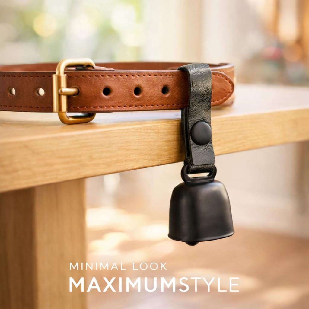 Close-up view of the kcrygogo premium two-millimeter thick genuine leather strap and snap button closure
