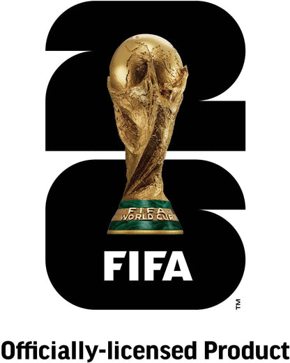 Close up of FIFA 2026 logo on polyester dog flying disc