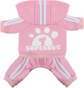 LONTEPET dog hoodie four legs jumpsuit front view