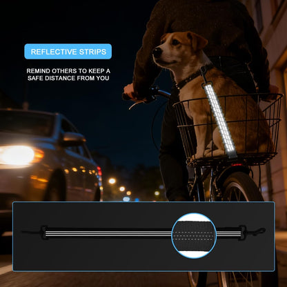 Metal clips on Mattisam bike seat belt for secure attachment