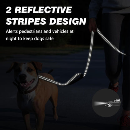 WINGOIN 6 foot dog lead showcasing the heavy duty 360 degree swivel metal carabiner