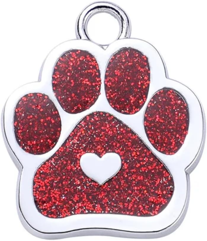 Personalized Dog/Cat Cute Paw Pet ID Tag with Unique Laser Engraving Name and Phone Number for Pet Collar or Key Chain (Pink) - Image 11