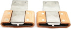 Close up view of the durable leather wrapped western saddle hardware replacement kit