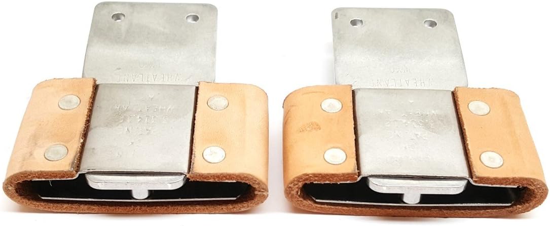 Close up view of the durable leather wrapped western saddle hardware replacement kit