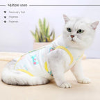 GCVOPTON three pack anti licking onesies in green pink and yellow colors