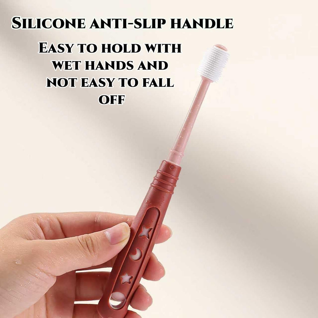 CGO pet toothbrush showing 360 degree bristle detail