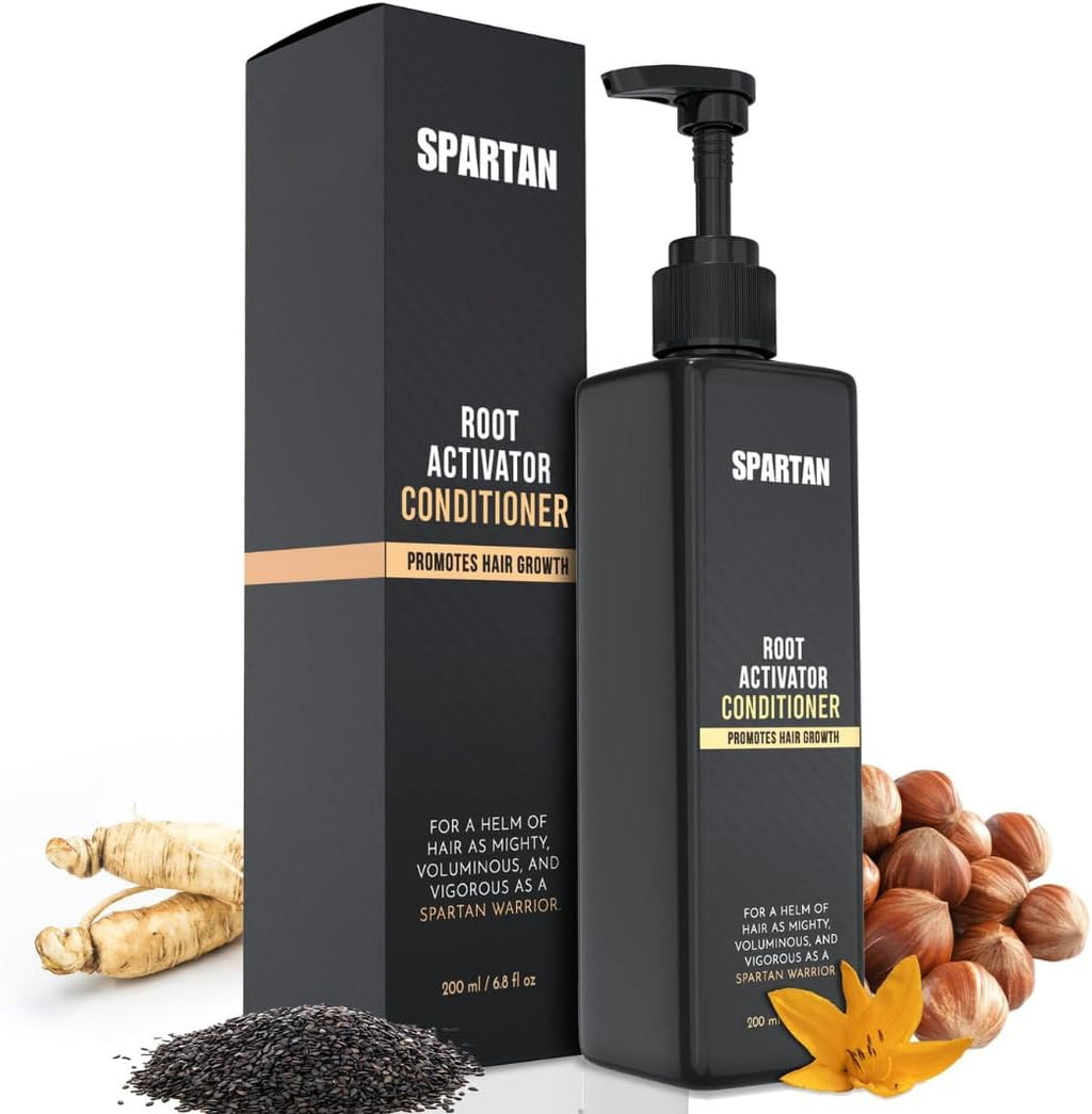 Spartan root activator conditioner front view hair thickening