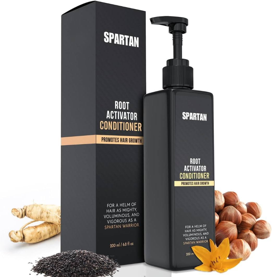 Spartan root activator conditioner front view hair thickening